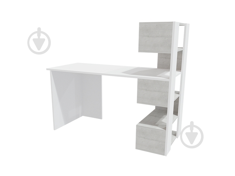 Стол компьютерный DC Robert правый белый/монолит - фото 3 Стол компьютерный DC Robert правый белый/монолит - фото 3