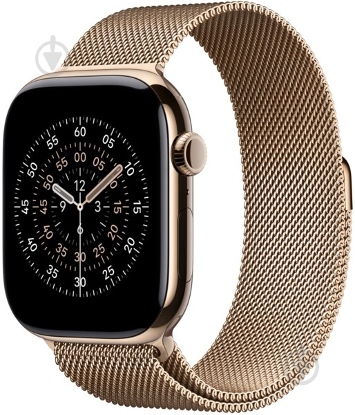 Ремешок Apple 46 мм S/M Milanese Loop gold (MGJ44ZM/A) - фото 3