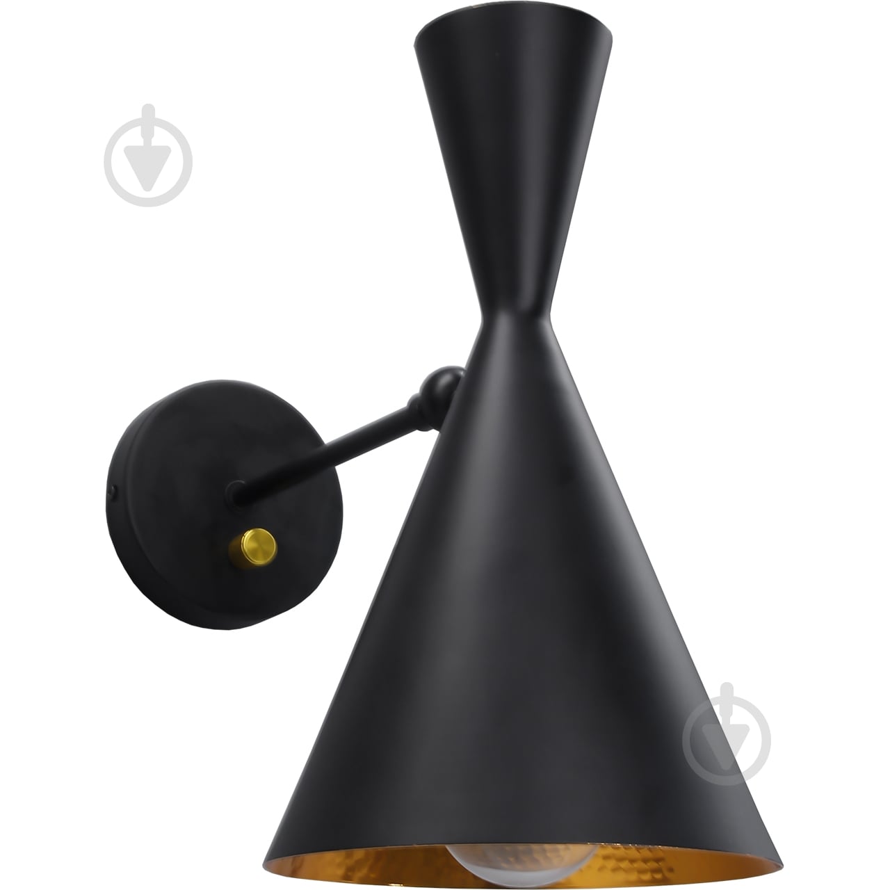 Бра Hopfen 1x40 Вт E27 черный CONE NK LOFT - фото 3
