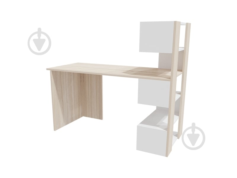 Стол компьютерный DC Robert правый дуб сонома/белый - фото 3