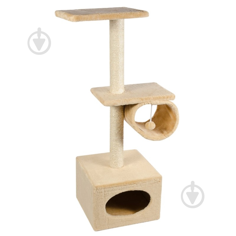Когтеточка Природа с барабаном бежевая d:22 PR740325 - фото 1