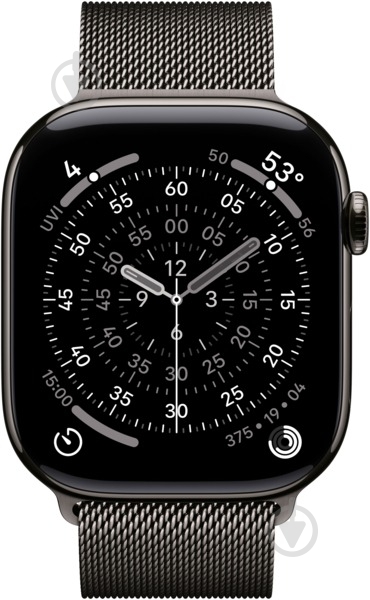 Ремешок Apple 46 мм S/M Milanese Loop slate (MGJ64ZM/A) - фото 2
