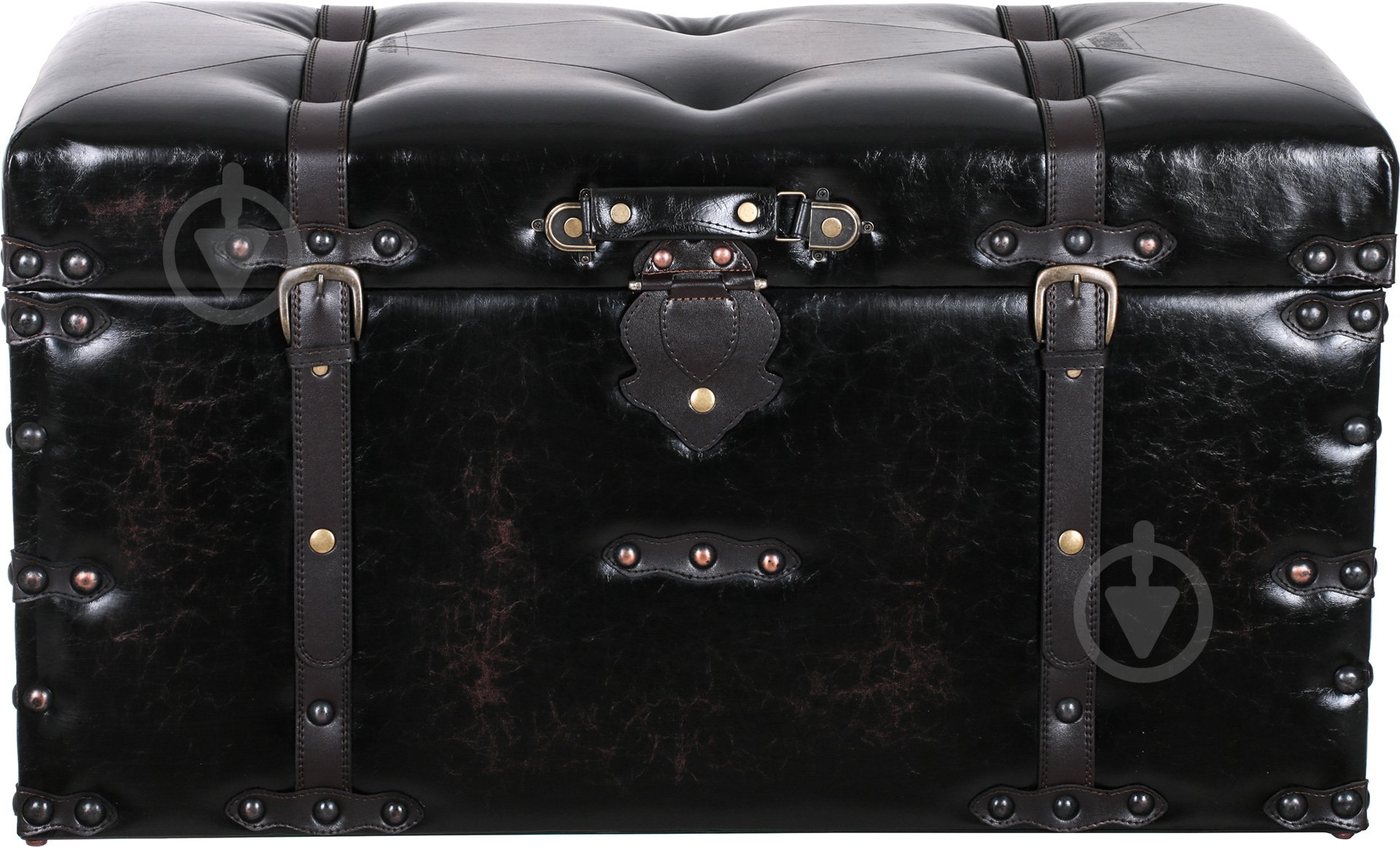 Скриня-пуф для зберігання Morocco 470х825 мм чорний (11A849-B) - фото 1