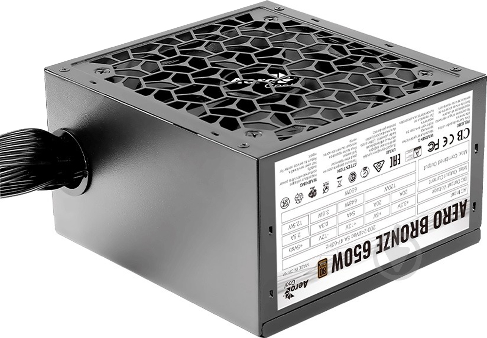 Блок питания AeroCool AERO BRONZE 650W 650 Вт - фото 2