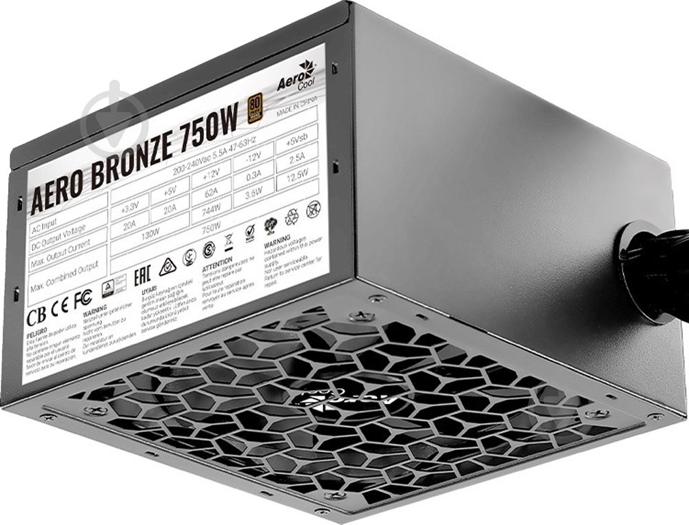 Блок питания AeroCool AERO BRONZE 750W 750 Вт - фото 2