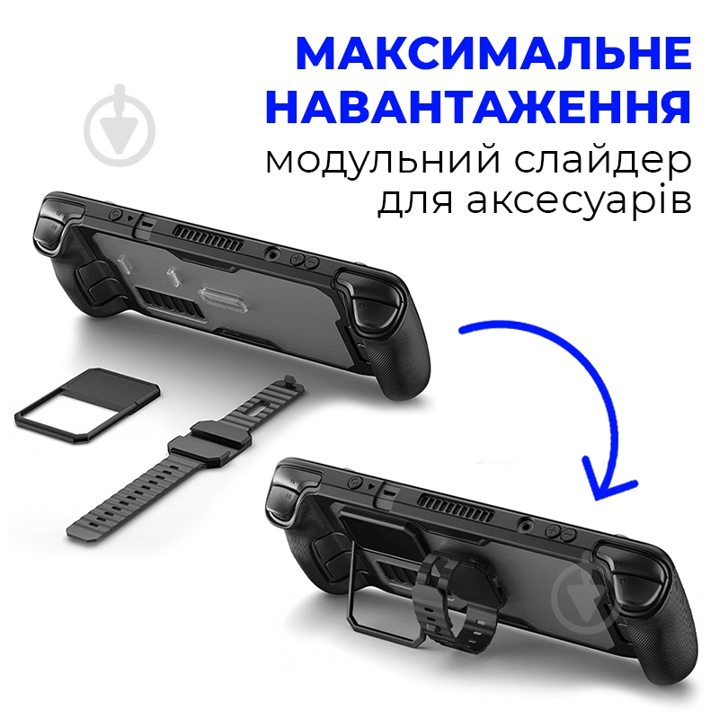 Чехол JSAUX Modcase для Steam Deck PC0104 BASIC black - фото 3 Чехол JSAUX Modcase для Steam Deck PC0104 BASIC black - фото 3