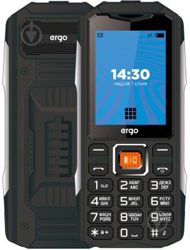 Мобільний телефон Ergo E242 Dual Sim black E242 Dual Sim (black) - фото 1