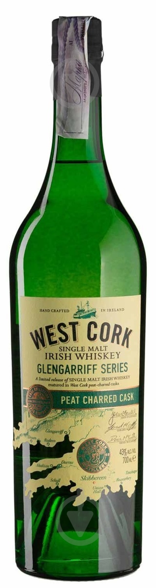 Виски West Cork Glengariff Peat Charred 0,7 л - фото 1