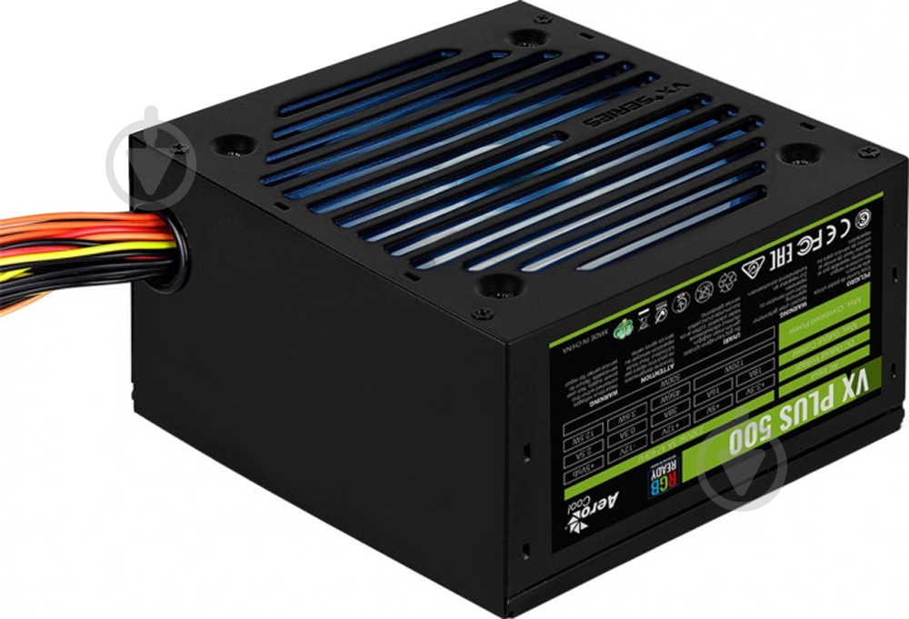 Блок питания AeroCool VX PLUS 500 RGB 500 Вт - фото 5 Блок питания AeroCool VX PLUS 500 RGB 500 Вт - фото 5