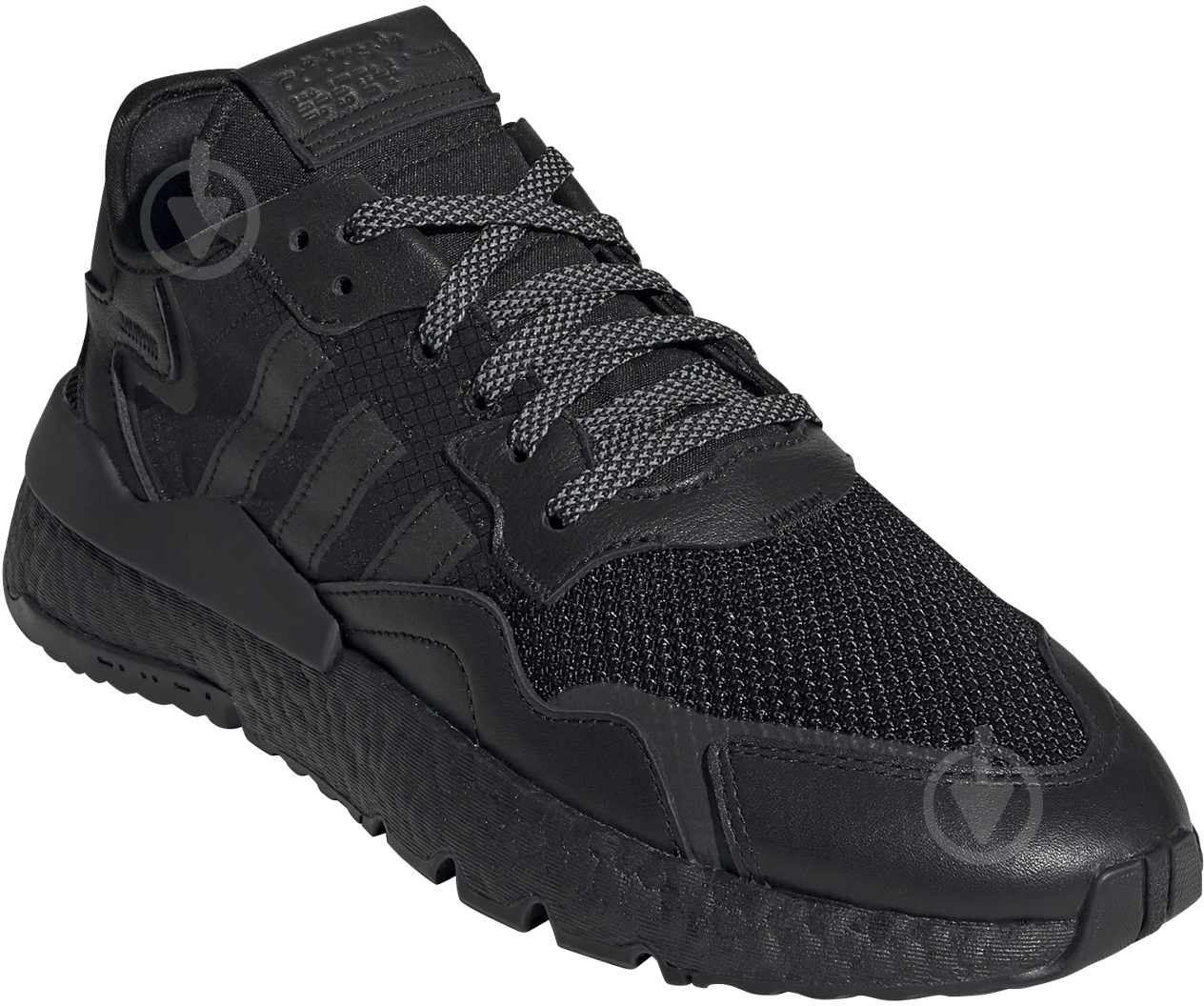 Кроссовки мужские демисезонные Adidas NITE JOGGER FV1277 р.41 1/3 черные - фото 4 Кроссовки мужские демисезонные Adidas NITE JOGGER FV1277 р.41 1/3 черные - фото 4