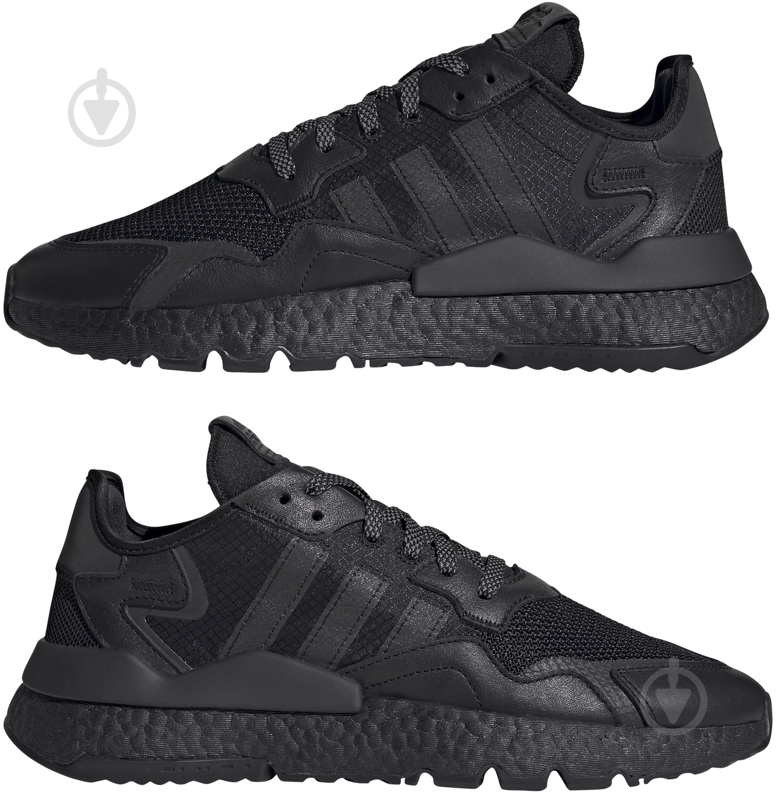 Кроссовки мужские демисезонные Adidas NITE JOGGER FV1277 р.41 1/3 черные - фото 2 Кроссовки мужские демисезонные Adidas NITE JOGGER FV1277 р.41 1/3 черные - фото 2