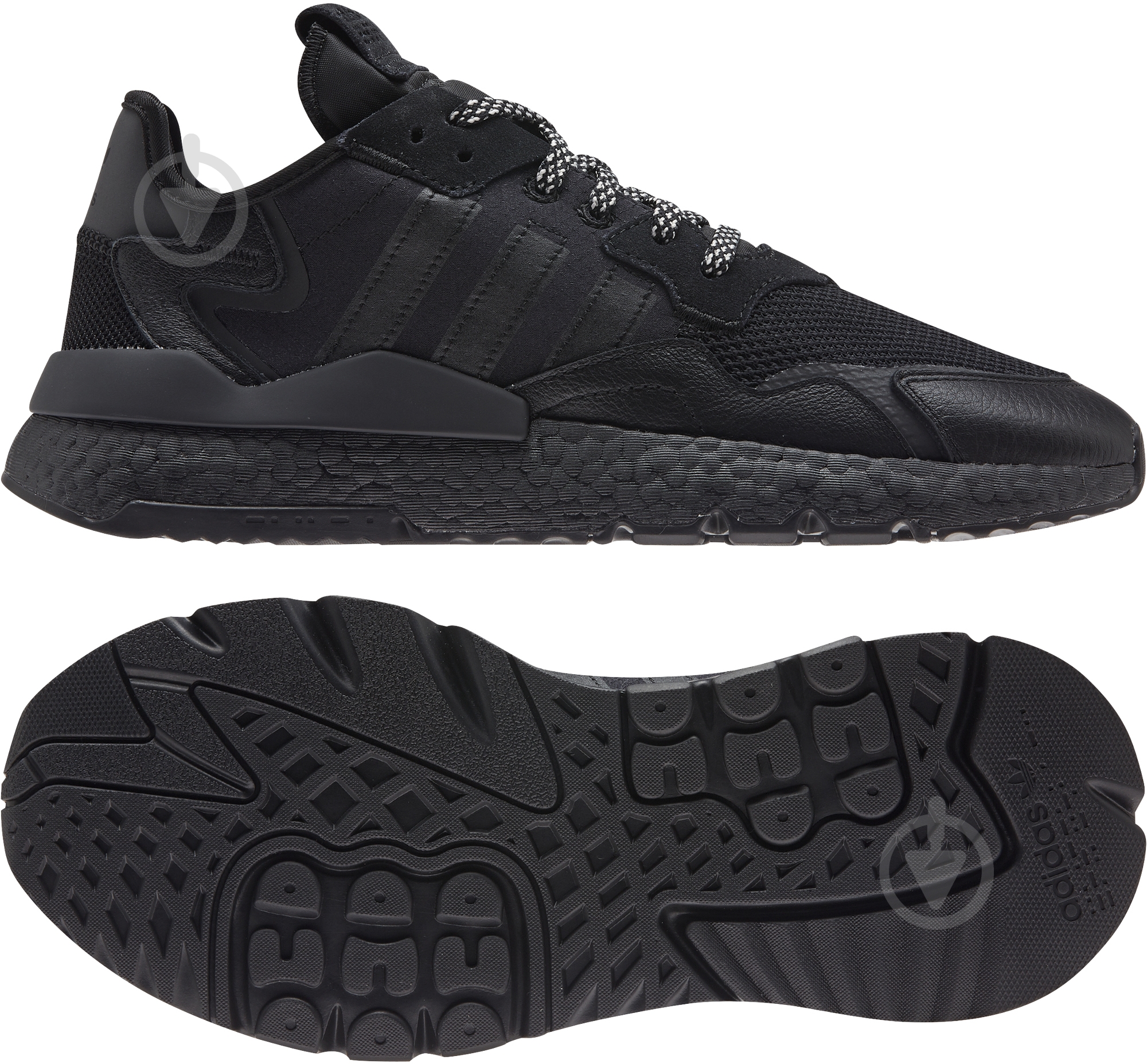 Кроссовки мужские демисезонные Adidas NITE JOGGER FV1277 р.41 1/3 черные - фото 10 Кроссовки мужские демисезонные Adidas NITE JOGGER FV1277 р.41 1/3 черные - фото 10