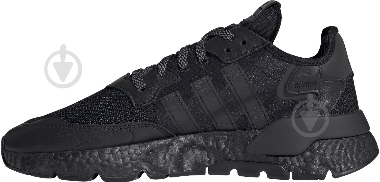 Кроссовки мужские демисезонные Adidas NITE JOGGER FV1277 р.41 1/3 черные - фото 3 Кроссовки мужские демисезонные Adidas NITE JOGGER FV1277 р.41 1/3 черные - фото 3
