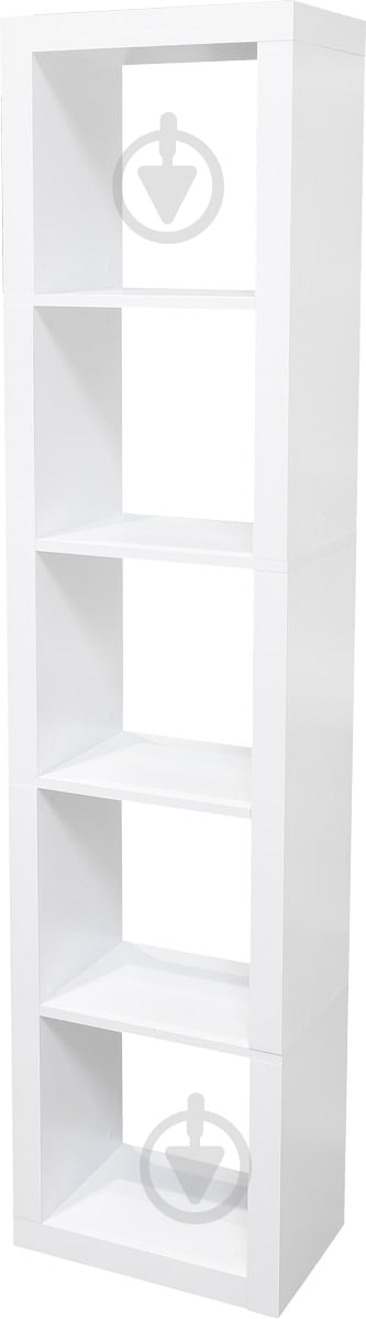 Полка для книг Inteo Кубус МИКС 1х5 438x438x1854 мм белый - фото 1