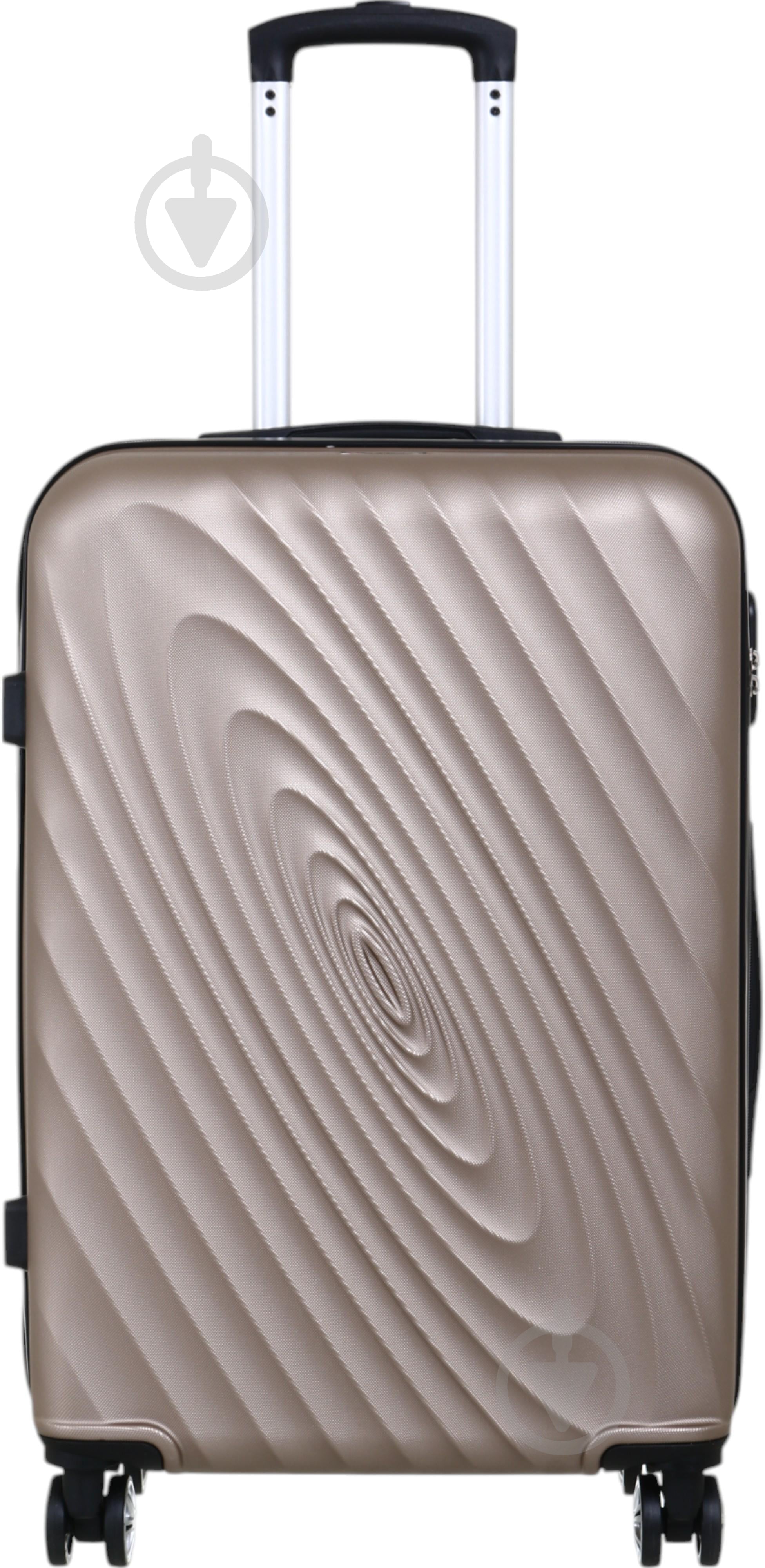 ᐉ Чемодан Compass №LS080609 M 68 л капучино 60x44x26 см • Купить