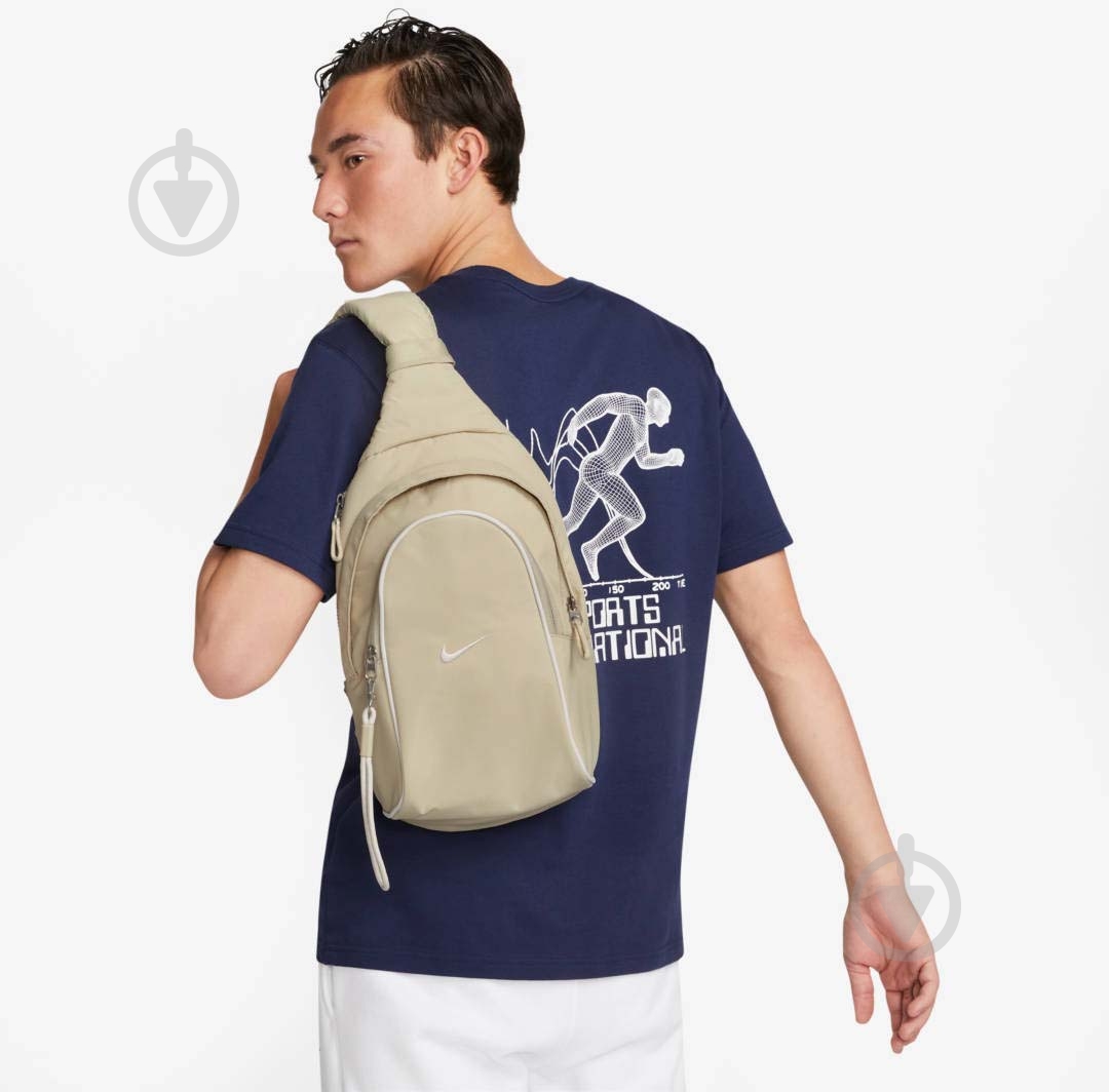 Сумка через плечо Nike Essentials DJ9796-206 8 л бежевый - фото 10