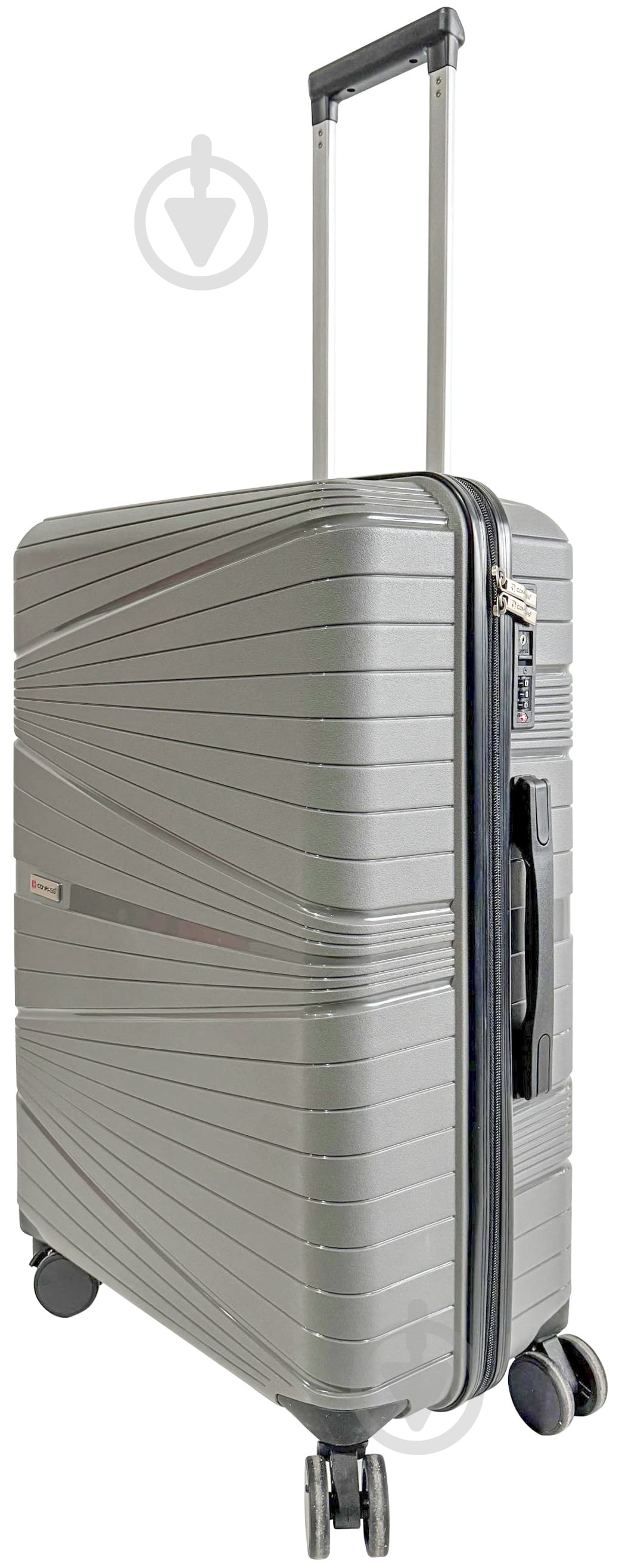 Валіза Compass №LS080607 M сірий 62x43,5x26 см - фото 2