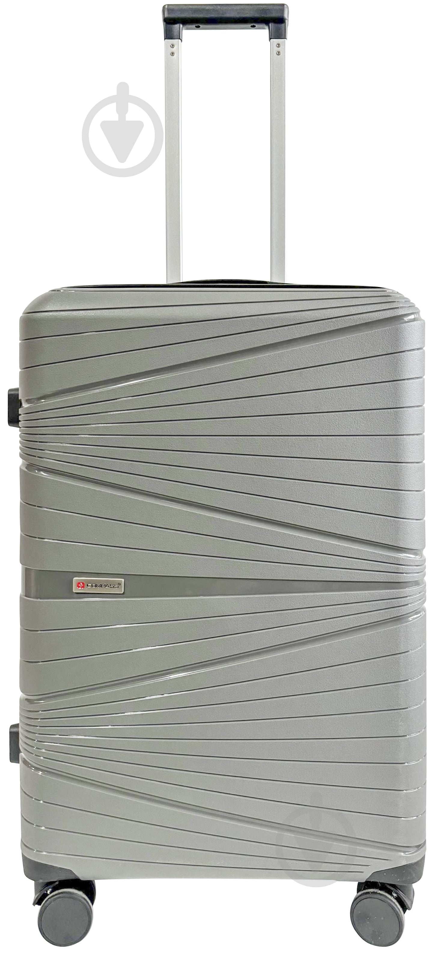 Валіза Compass №LS080607 M сірий 62x43,5x26 см - фото 1