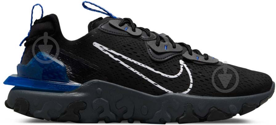 Кроссовки мужские Nike React Vision DV6491-001 р.42,5 черные - фото 1 Кроссовки мужские Nike React Vision DV6491-001 р.42,5 черные - фото 1