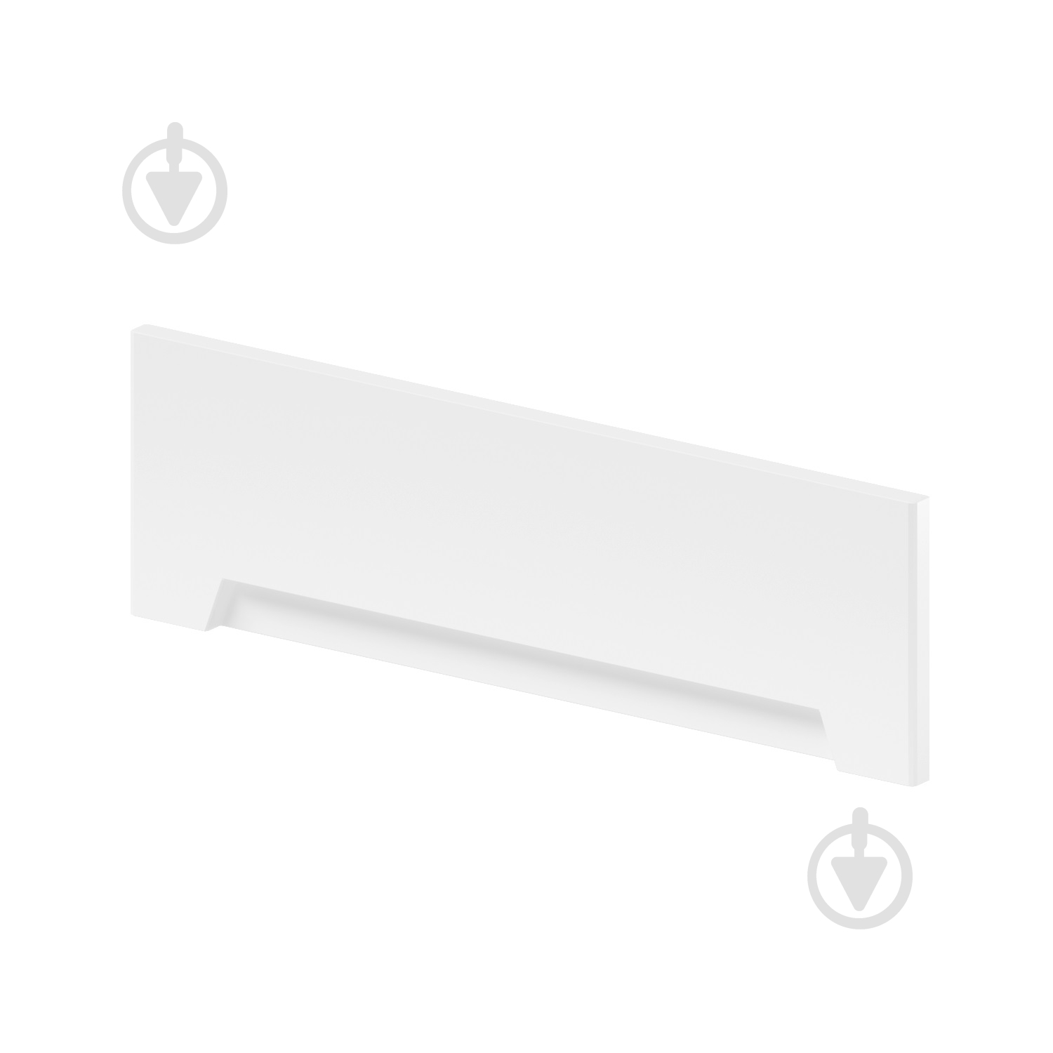 Панель для ванны фронтальная Helmken Universal 180 белого цвета - фото 1