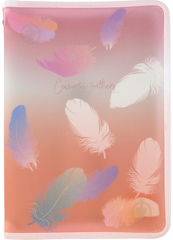 Папка на молнии А5+ Colourful Feather 04 1808-94-a Axent - фото 1 Папка на молнии А5+ Colourful Feather 04 1808-94-a Axent - фото 1
