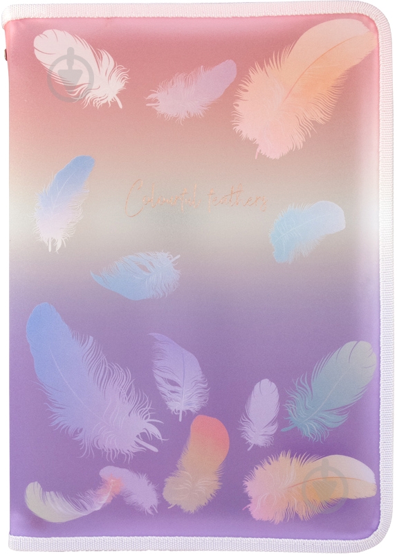 Папка на молнии А5+ Colourful Feather 02 1808-92-a Axent - фото 1 Папка на молнии А5+ Colourful Feather 02 1808-92-a Axent - фото 1