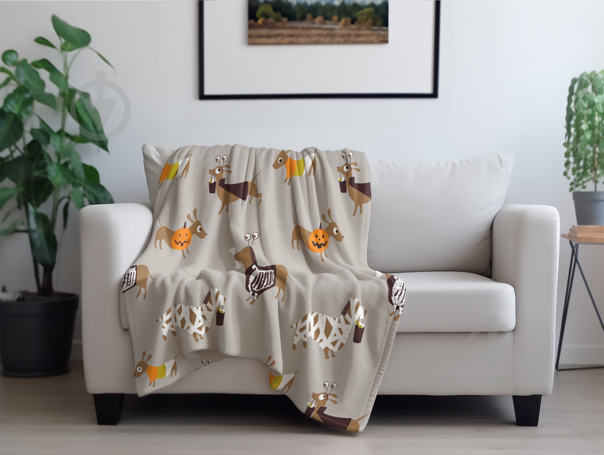 Плед Halloween Ghost New 160x200 см мультиколор La Nuit - фото 3