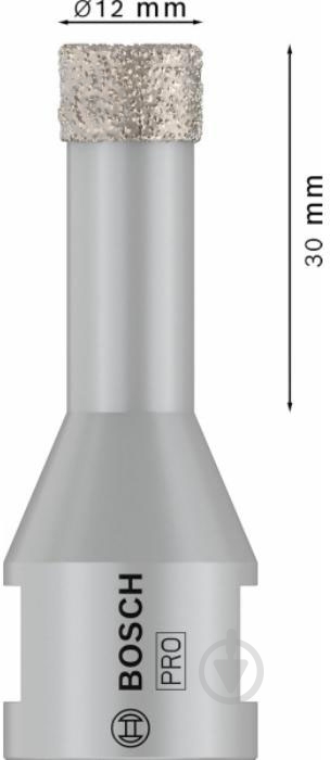 Сверло алмазное Bosch PRO Ceramic dry 12 мм 2608599042 - фото 2