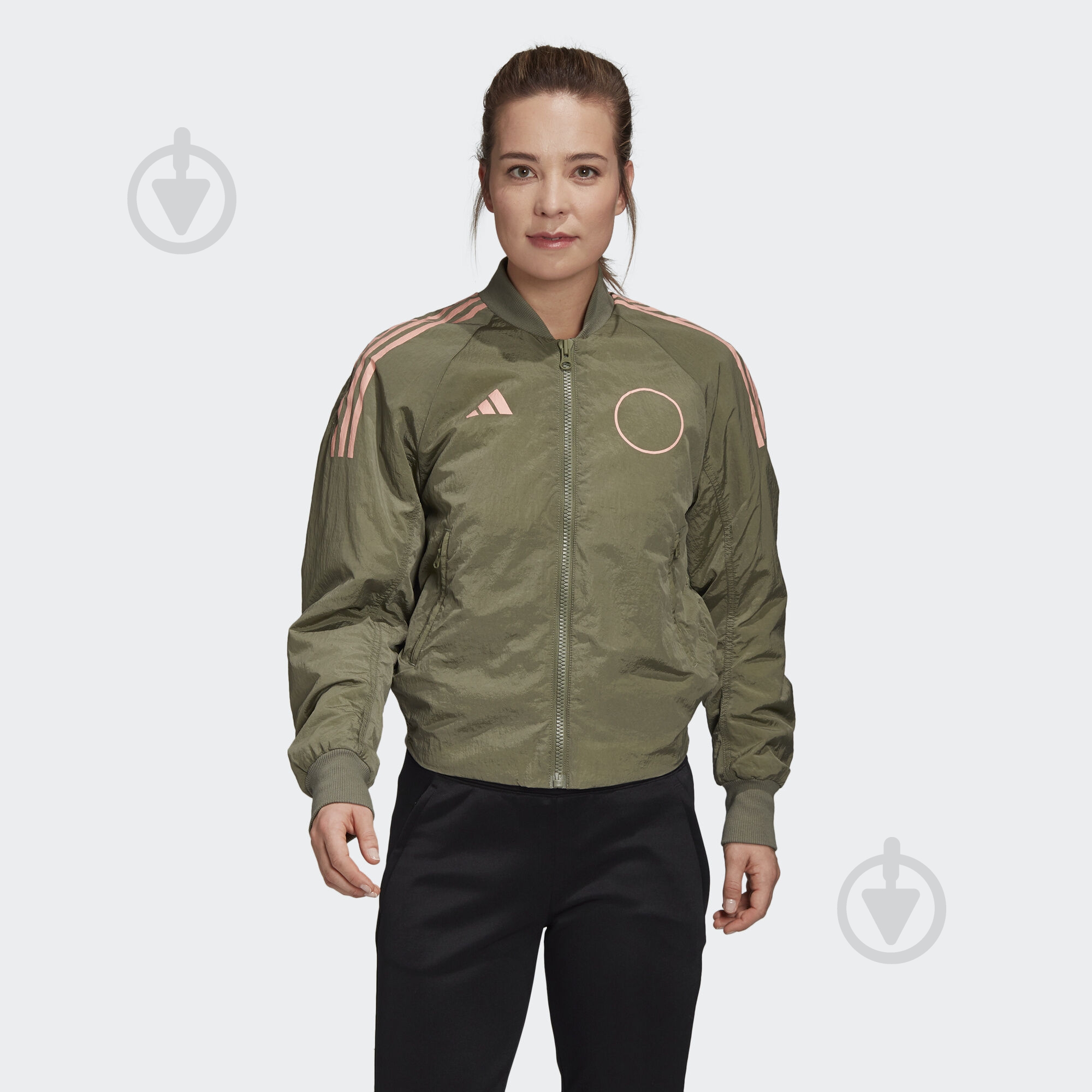 Ветровка женская демисезонная Adidas W VRCT JK PAD FN1516 р.S зеленая - фото 3