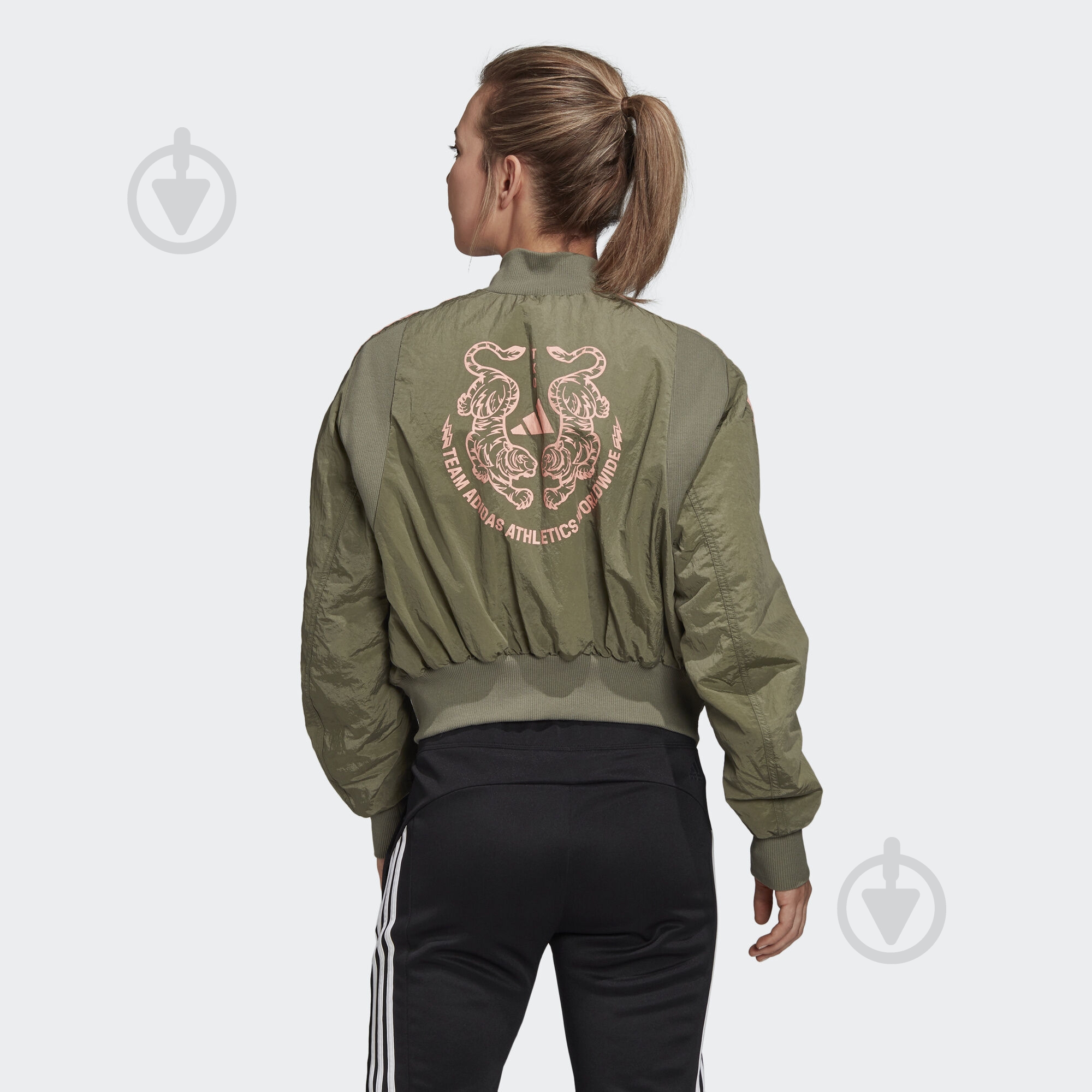Ветровка женская демисезонная Adidas W VRCT JK PAD FN1516 р.S зеленая - фото 5