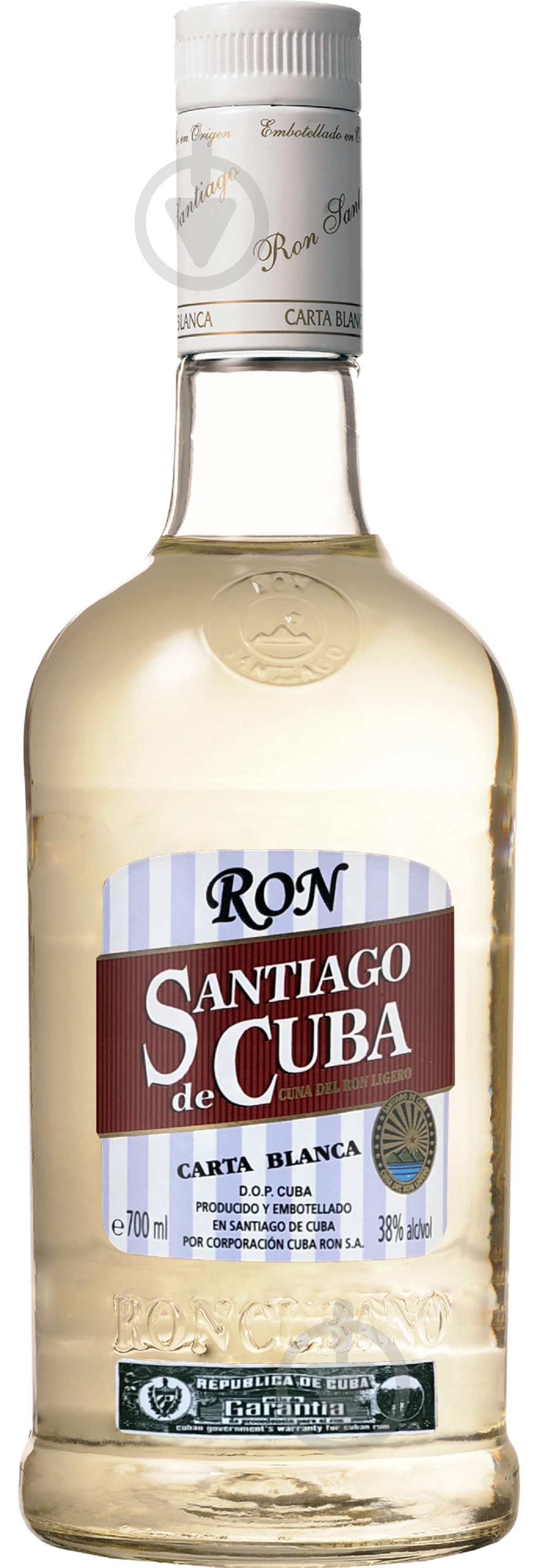 Ром Santiago de Cuba Carta Blanca 0,7 л - фото 1