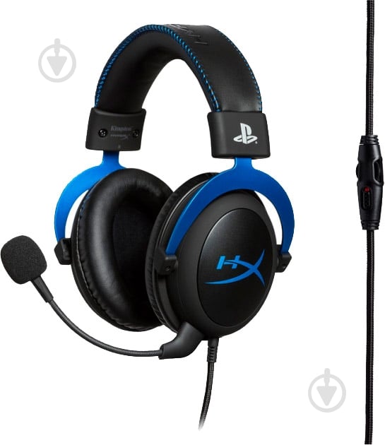 Наушники HyperX Cloud for PS4 black/blue - фото 5