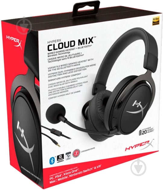 Наушники HyperX Cloud MIX BT black - фото 6