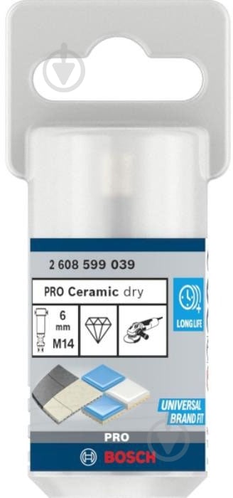 Свердло алмазне Bosch PRO Ceramic dry 6 мм 2608599039 - фото 4
