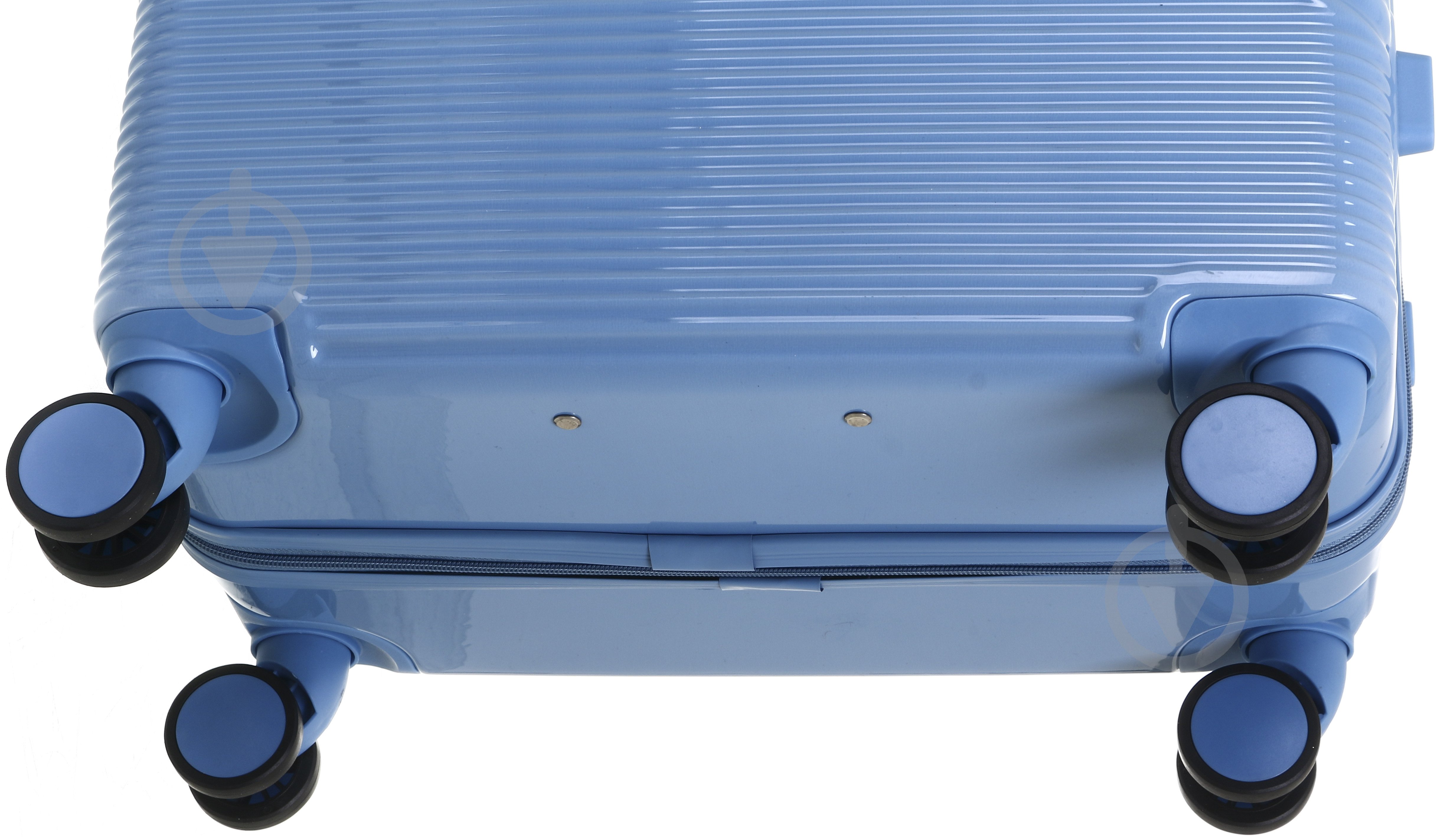 ᐉ Валіза Compass №XY012 L блакитний із білим 69x47x29 см • Краща