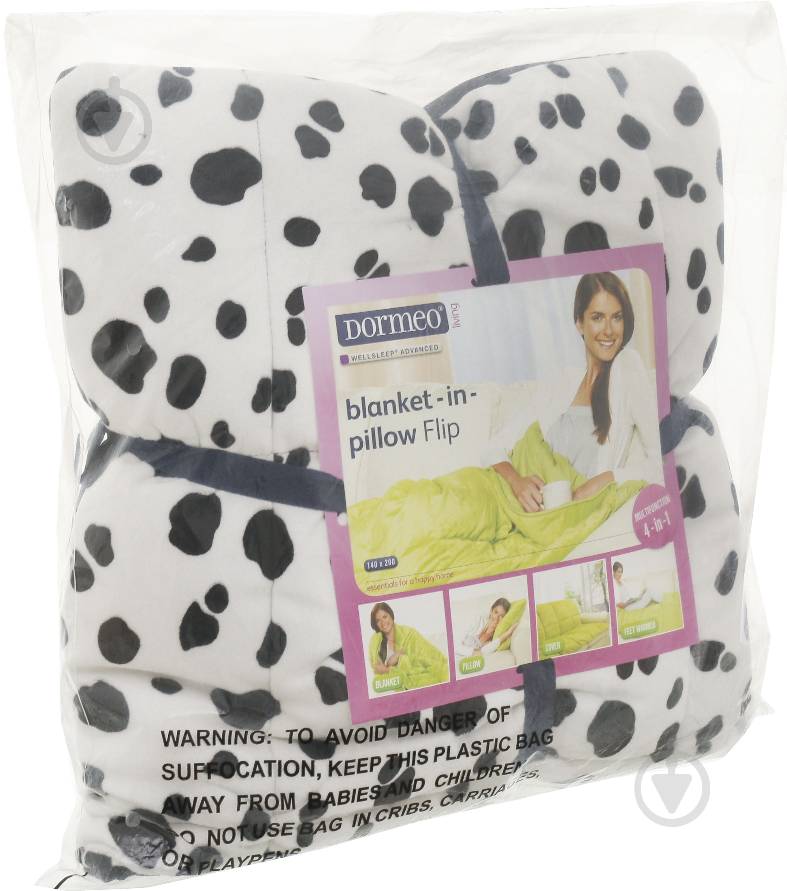 Одеяло Флип далматин 140x200 см Dormeo - фото 5 Одеяло Флип далматин 140x200 см Dormeo - фото 5