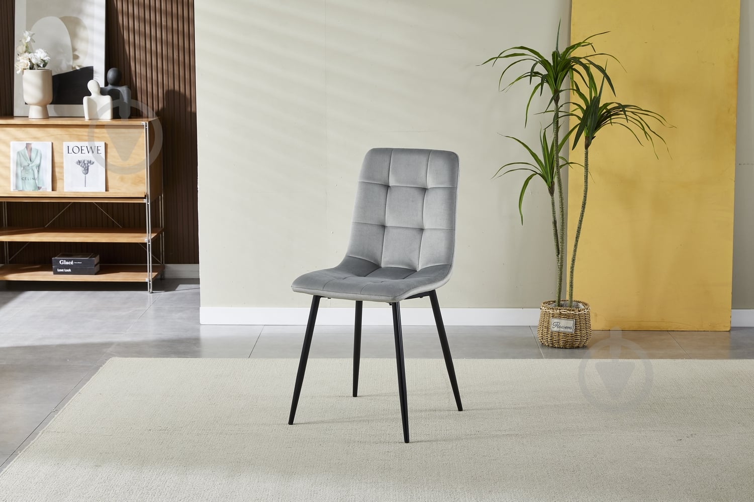 Стілець Fly FS1 Light Grey-39 світло-сірий / чорний - фото 6