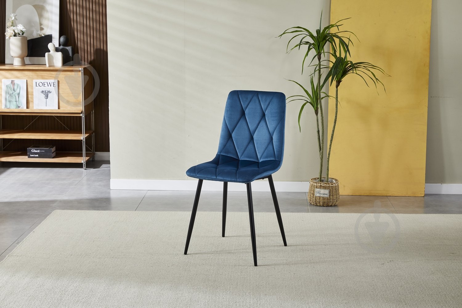 Стілець Fly FS2 Blue-48 синій / чорний - фото 6