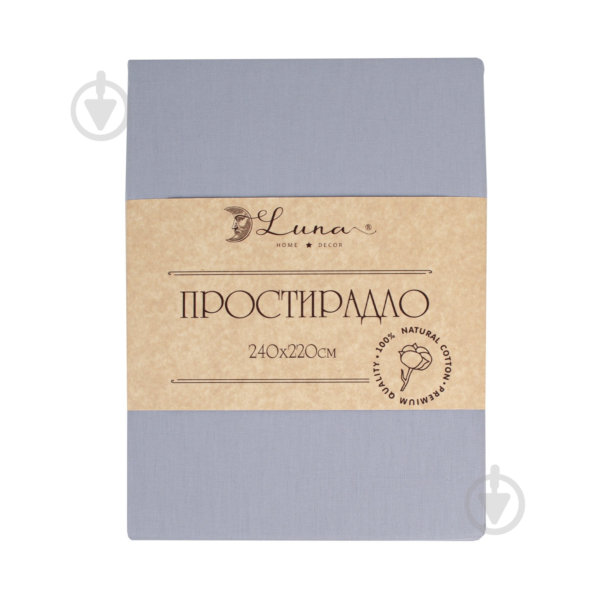 Простынь Моно 240x220 см серый - фото 1 Простынь Моно 240x220 см серый - фото 1