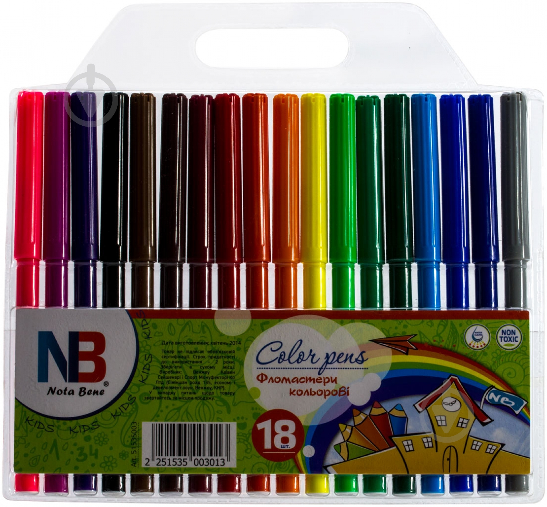 Фломастери 18 шт Nota Bene - фото 1
