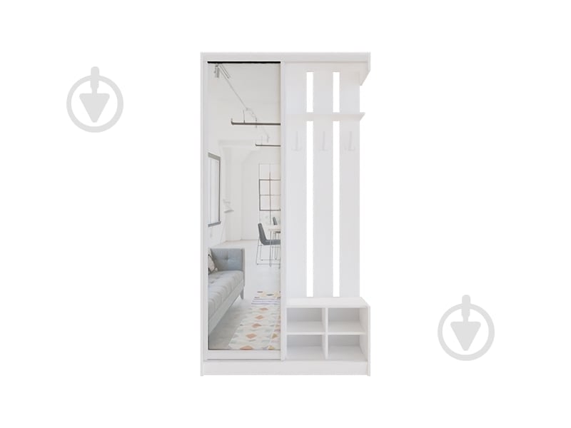 Прихожая DC Mari 2100х1105х400 мм нимфея альба - фото 1 Прихожая DC Mari 2100х1105х400 мм нимфея альба - фото 1