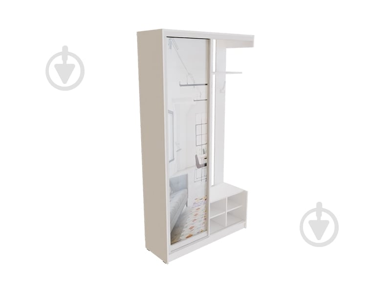 Прихожая DC Mari 2100х1105х400 мм нимфея альба - фото 3 Прихожая DC Mari 2100х1105х400 мм нимфея альба - фото 3