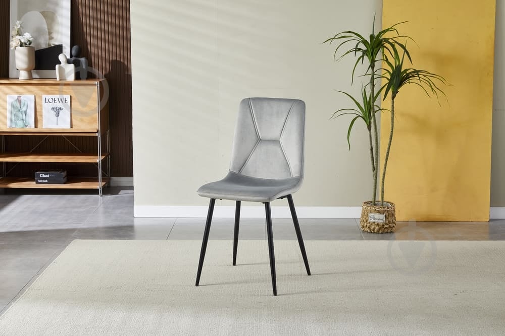 Стул Fly FS16 светло-серый / черный - фото 6