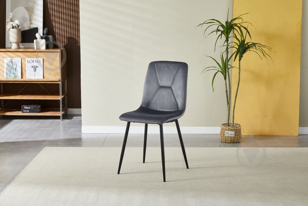 Стілець Fly FS16 сірий / чорний - фото 6 Стілець Fly FS16 сірий / чорний - фото 6