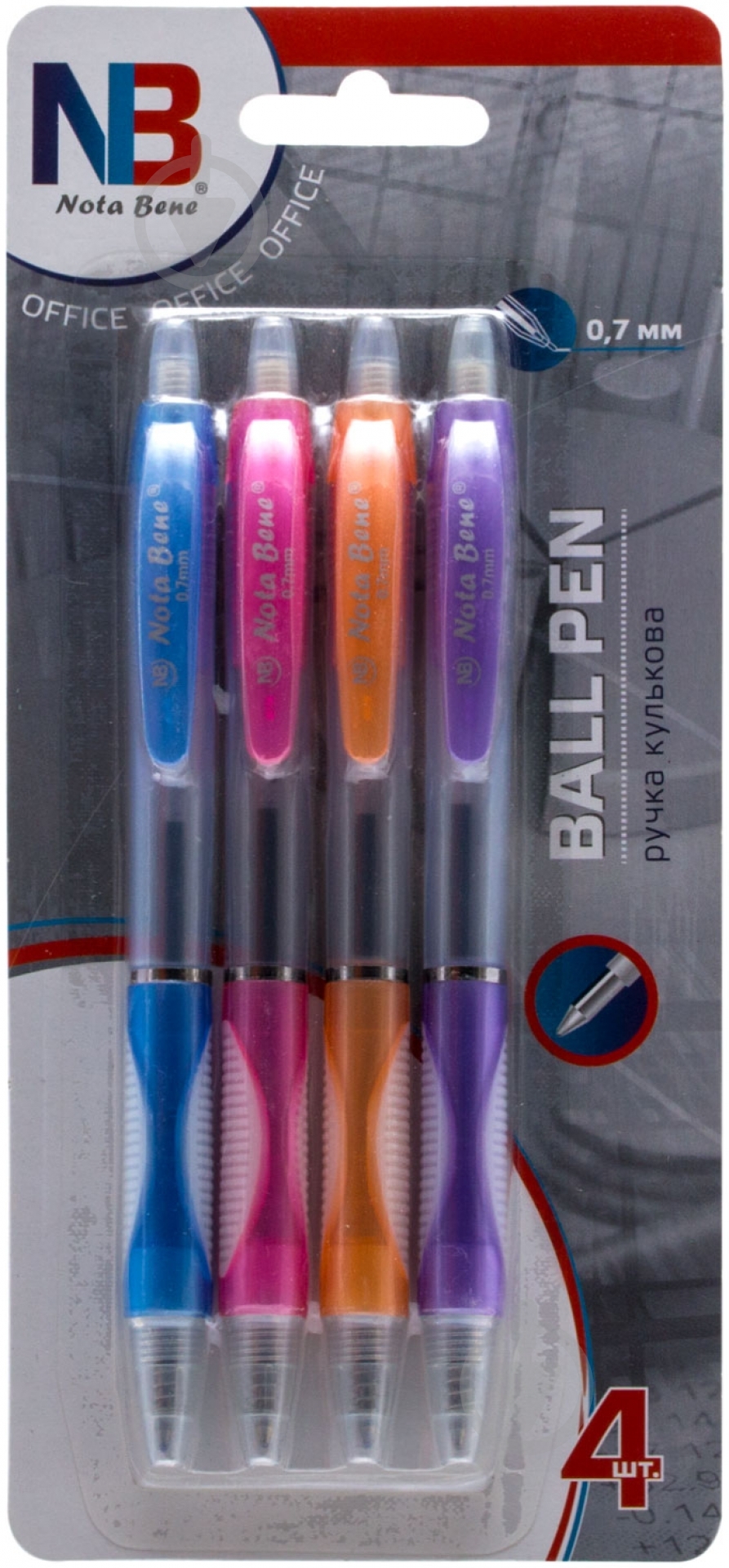 Набор ручек шариковых Nota Bene 4 шт. - фото 2
