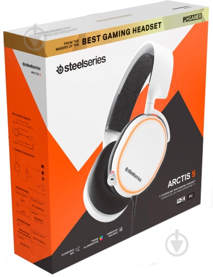 Гарнитура SteelSeries Arctis 5 2019 Edition white (SS61507) - фото 5