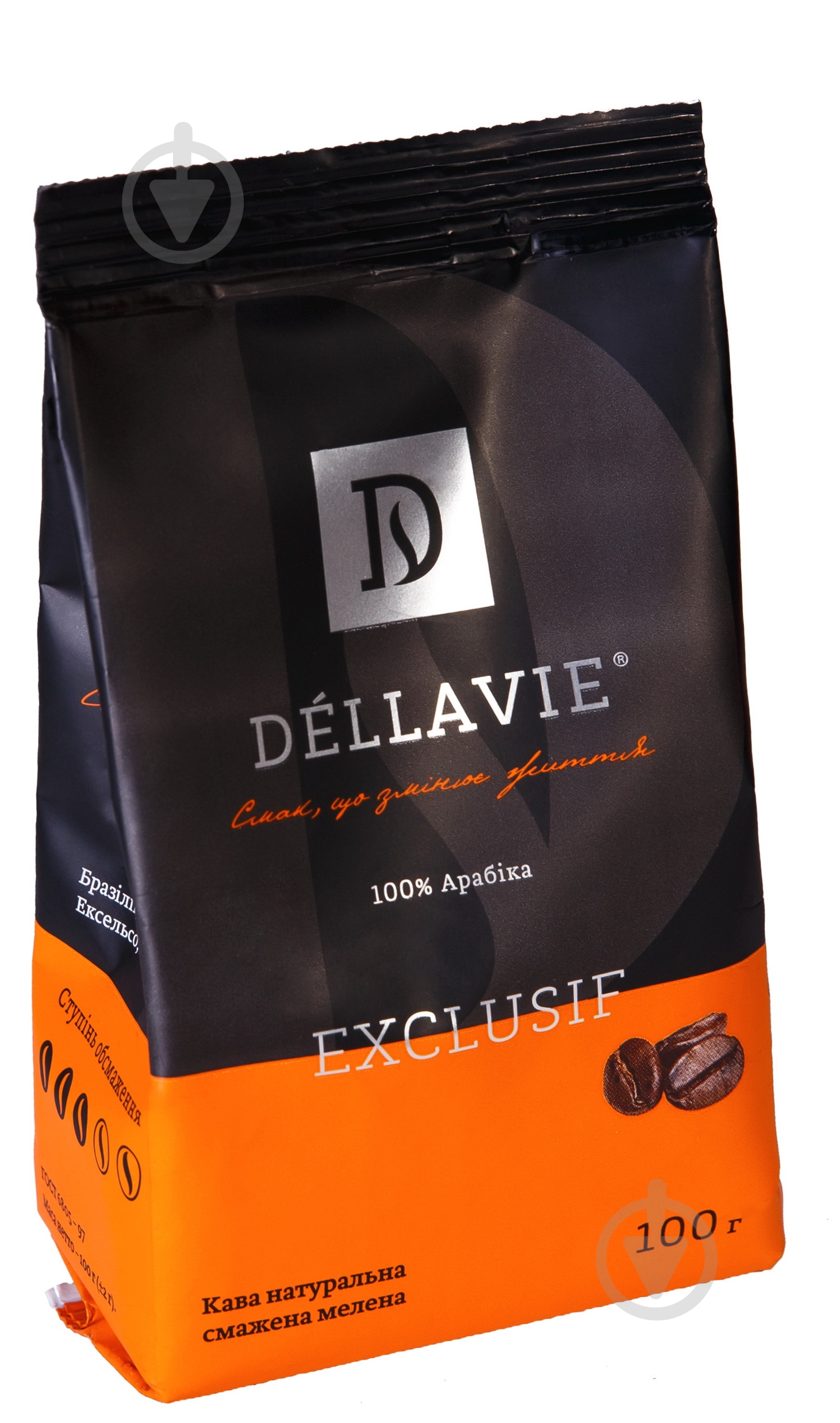 Кофе молотый DELLAVIE Exclusif 100 г - фото 1