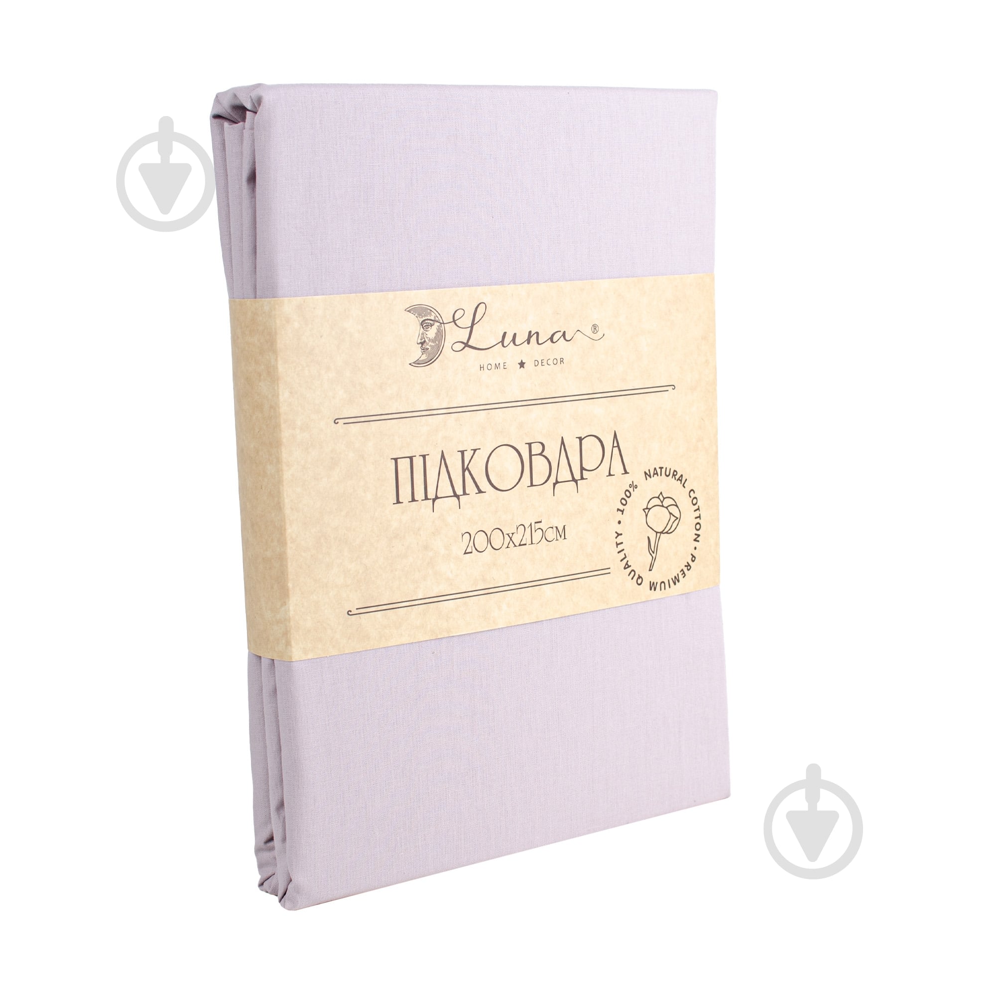 Пододеяльник Моно поплин 200x215 см пудровый - фото 2