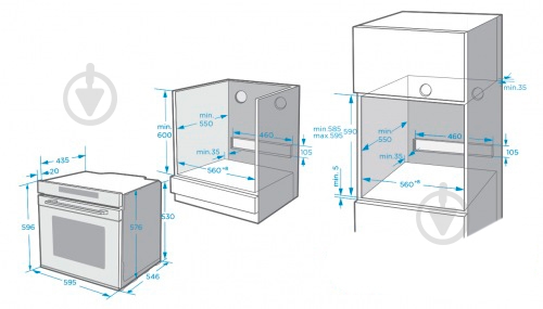 Духовой шкаф Interline OMG 970 SCD BA с функцией микроволн - фото 12