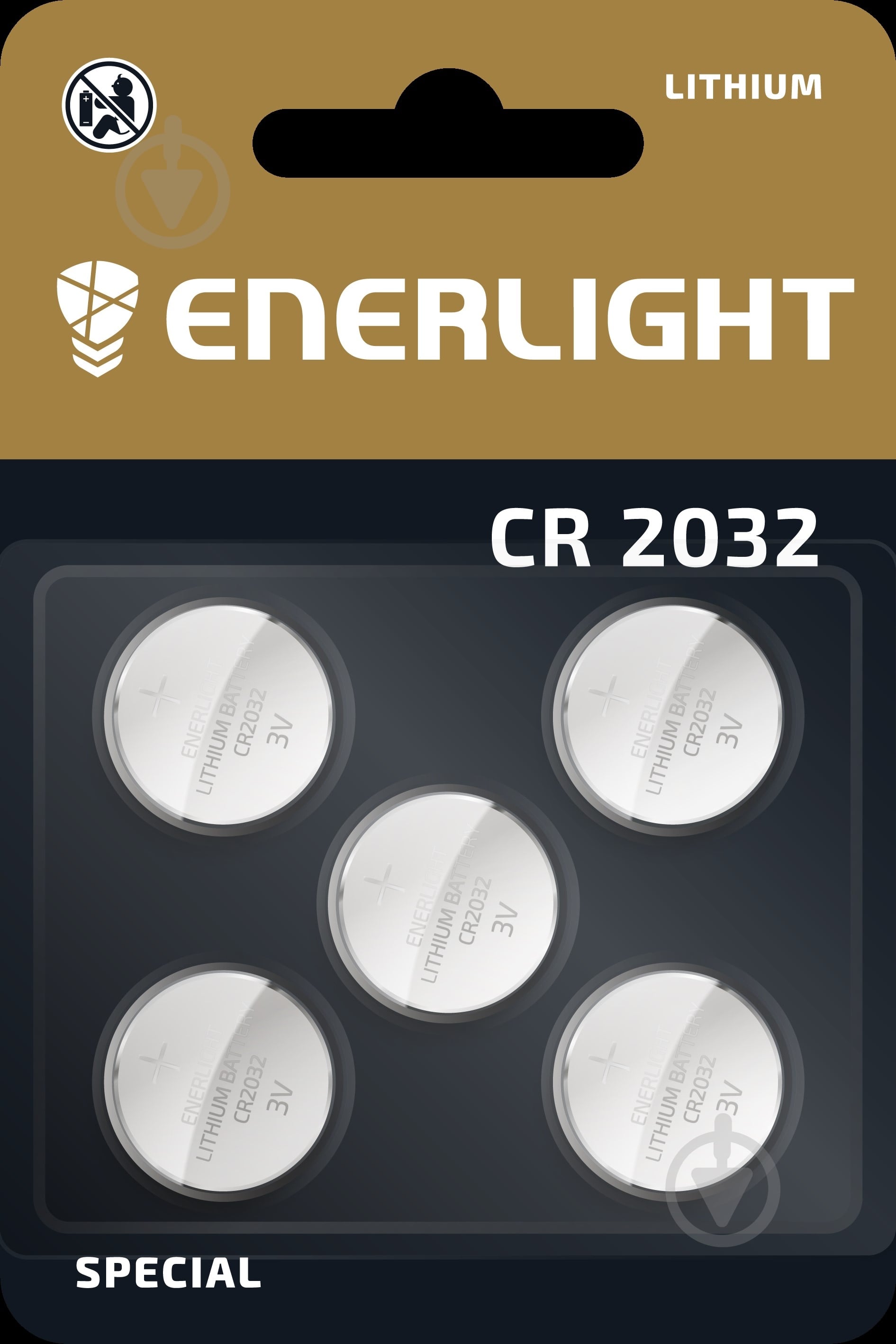 Батарейка Enerlight ENERLIGHT LITHIUM CR2032 5 шт. (70320105) - фото 1
